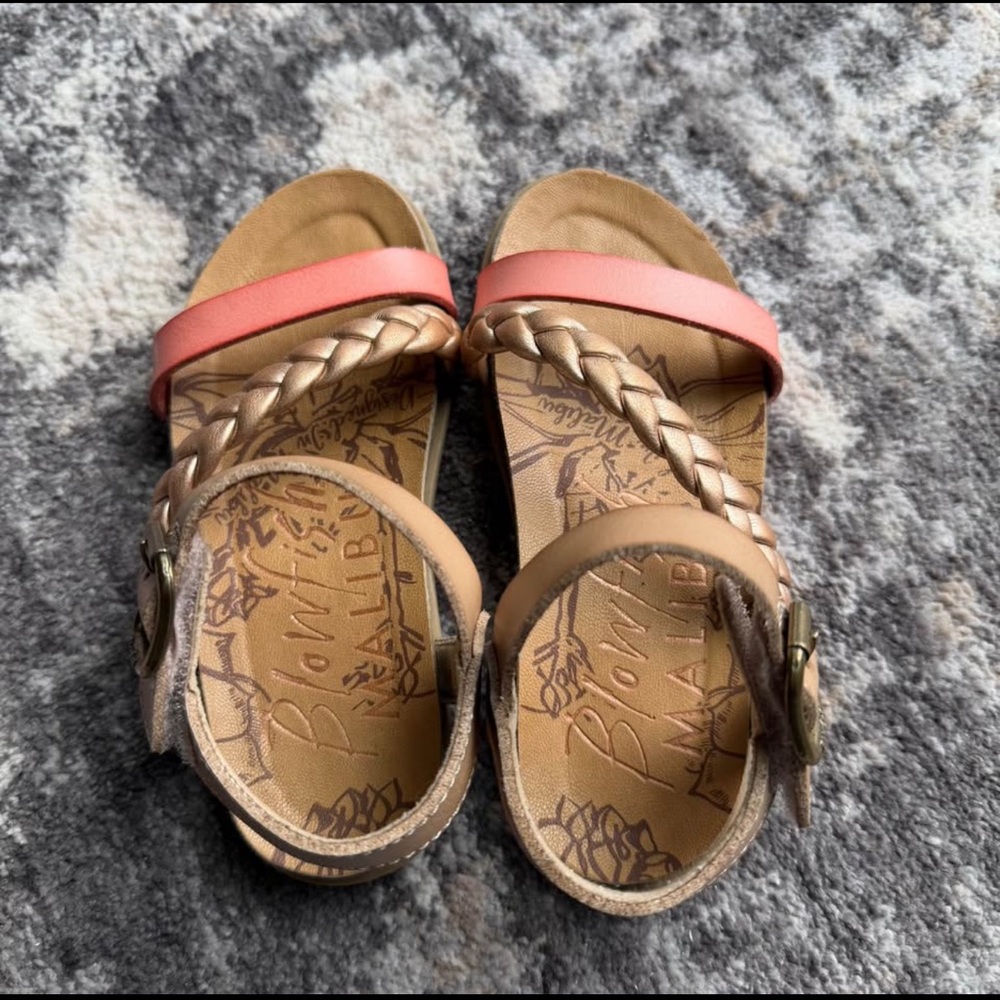 Blowfish Malibu Kids' Mylo flat sandals Toddler size 9